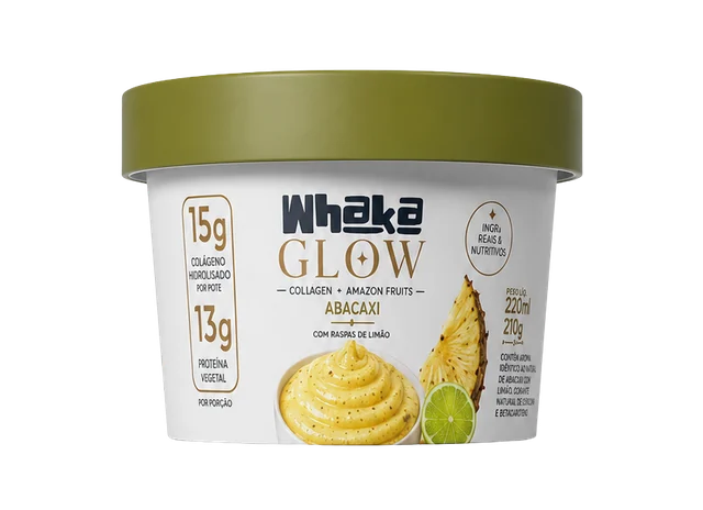 Whaka Glow Abacaxi com raspas de limão