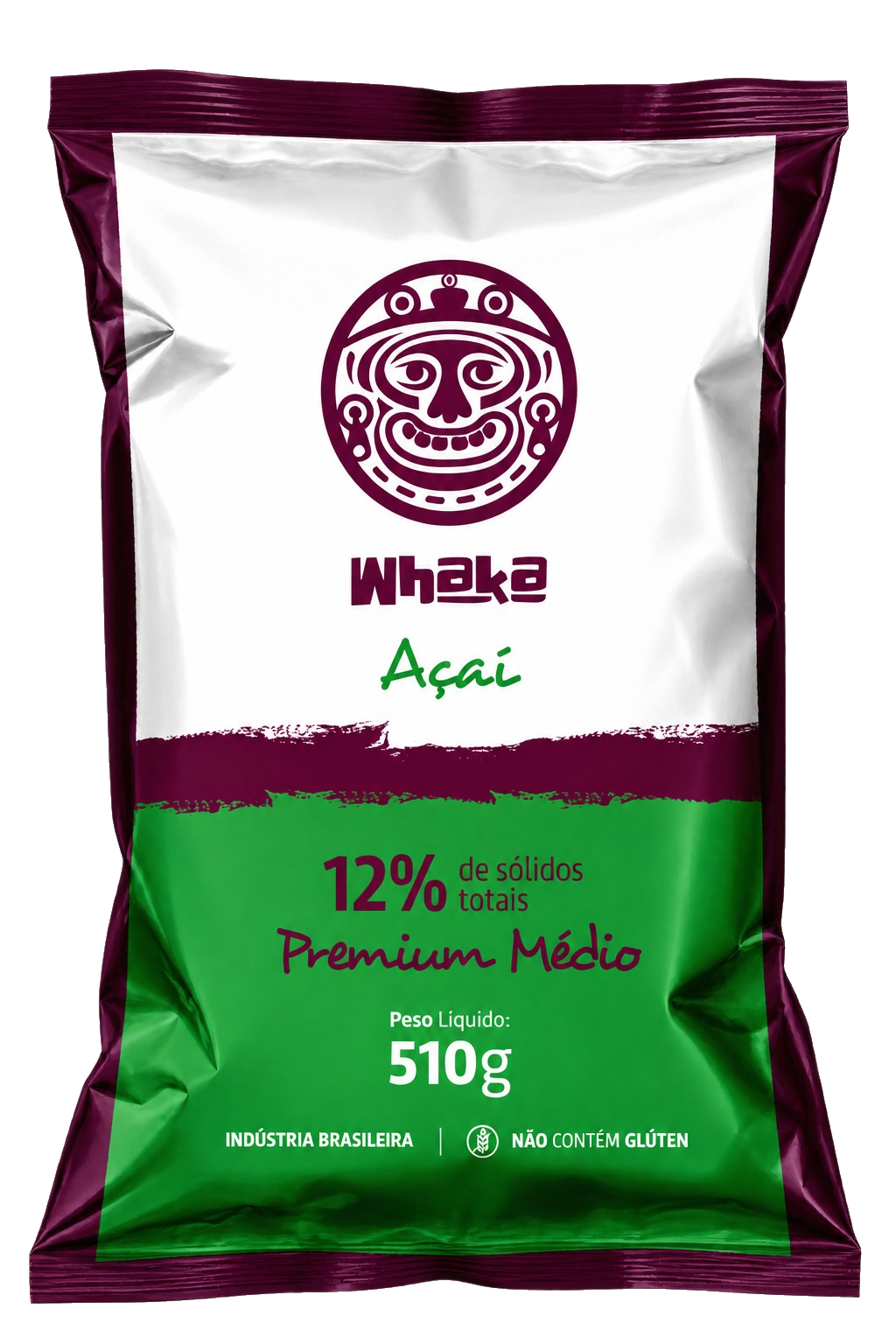 Polpa de Açaí Premium Médio 12% — embalagem de 510 g