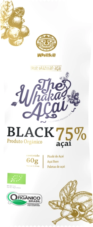 Picolé de Açaí Black 75%